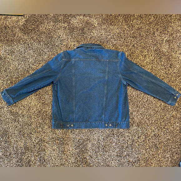 Line of Trade Montana Denim Trucker Jacket Dark Wash  2XL - Picture 6 of 7